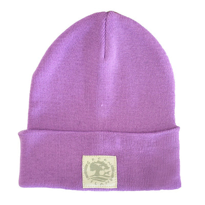 Green Island Recycled Knit Hat in Lilac