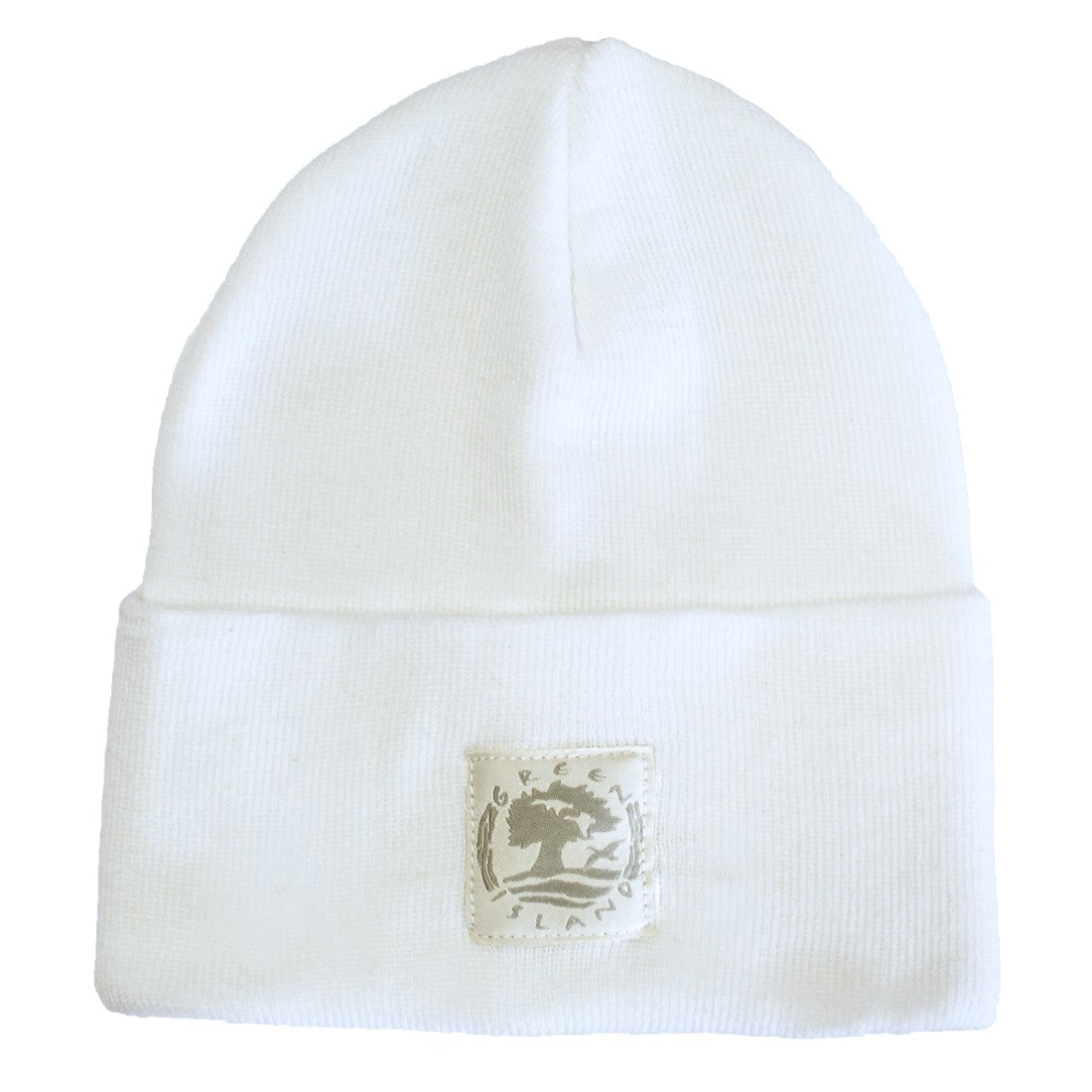 Green Island Recycled Knit Hat in Cream