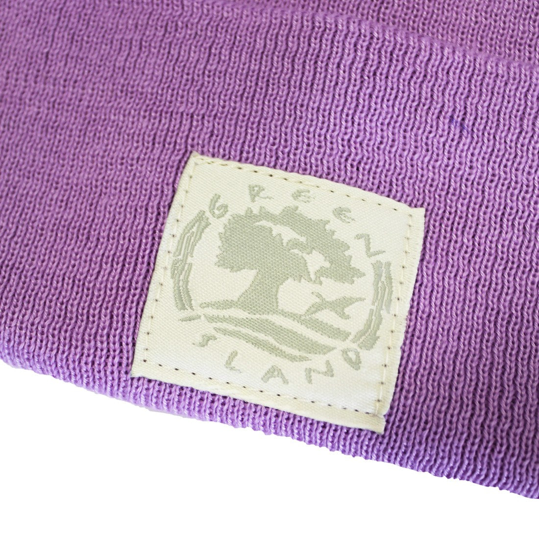 Green Island Recycled Knit Hat in Lilac