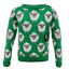 Sheep All Over Print Kids Knit Jumper in Green