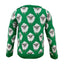Sheep All Over Print Kids Knit Jumper in Green