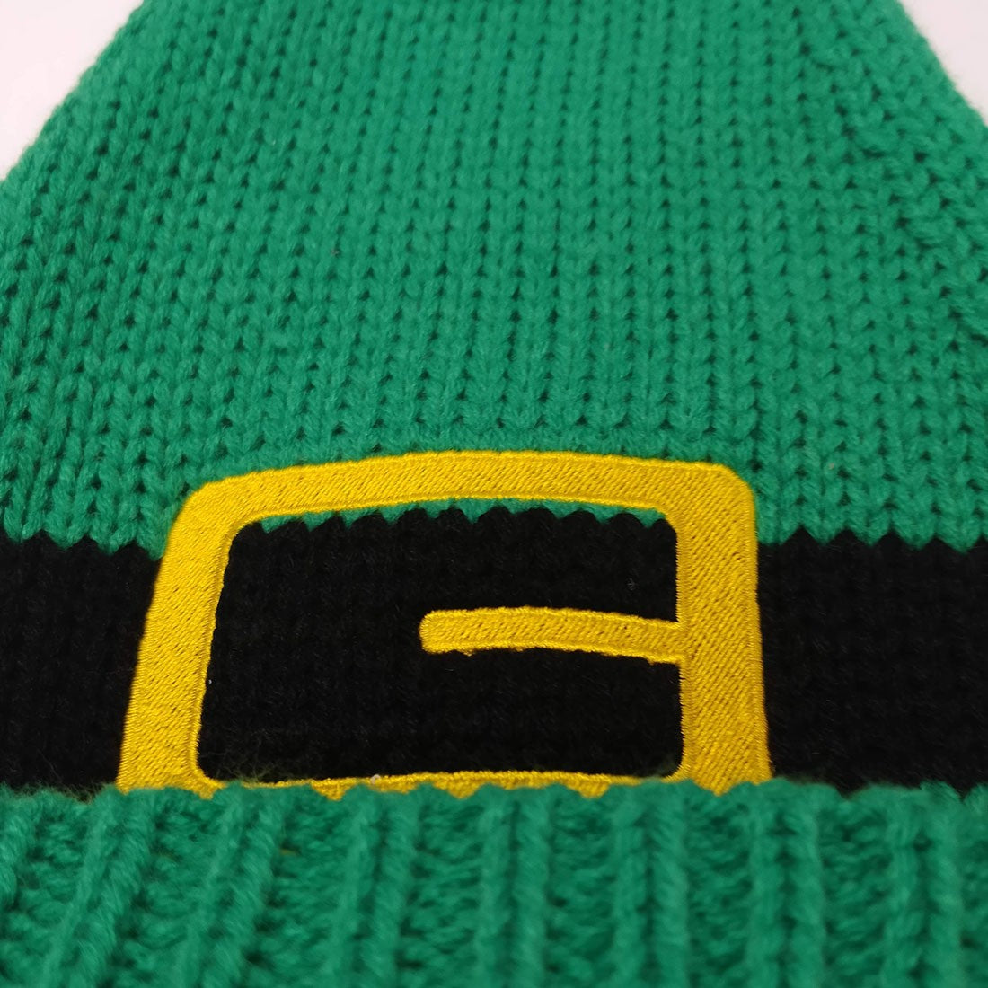 Green Knit Leprechaun Hat With Beard