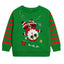 Green Red Foil Santa Kids Sweatshirt
