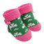 Green/Pink Shamrock Baby Booties