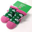 Green/Pink Shamrock Baby Booties