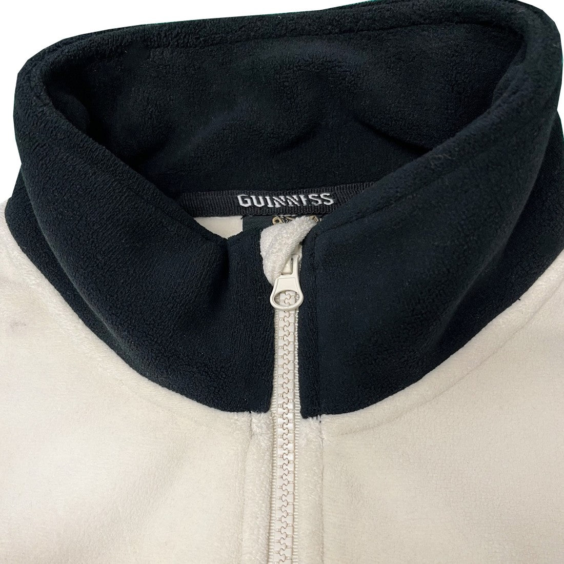 Guinness 1/4 Zip Fleece in Black & Cream