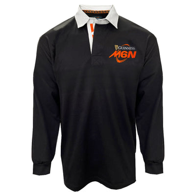 Guinness 6 Nations Long Sleeve Rugby Shirt in Black