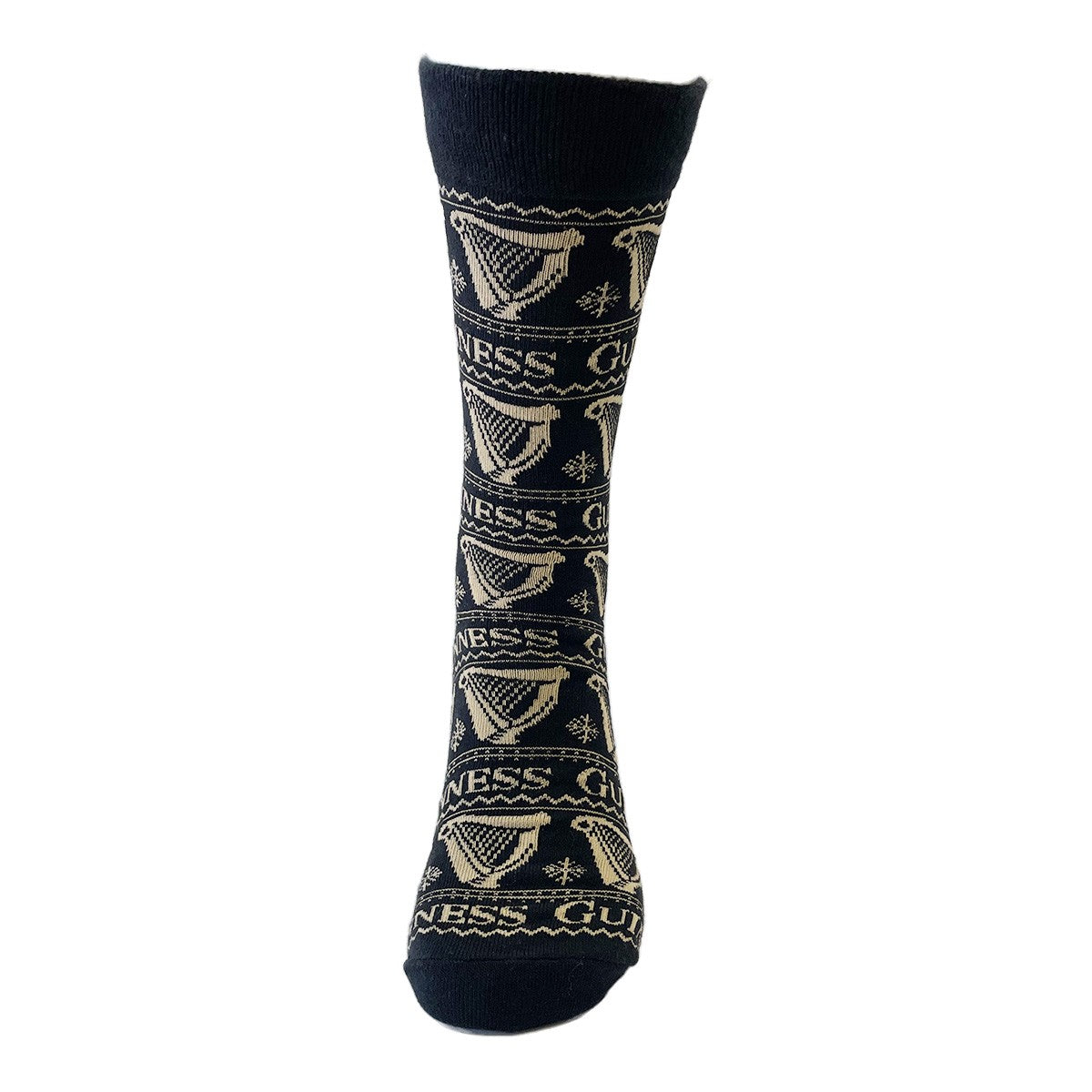 Guinness ‘All Over Harp’ Socks in Black & Gold