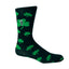 Guinness All-Over Shamrock Socks in Black & Green