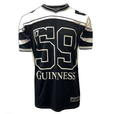 Guinness American Football Jersey in Black & Cream