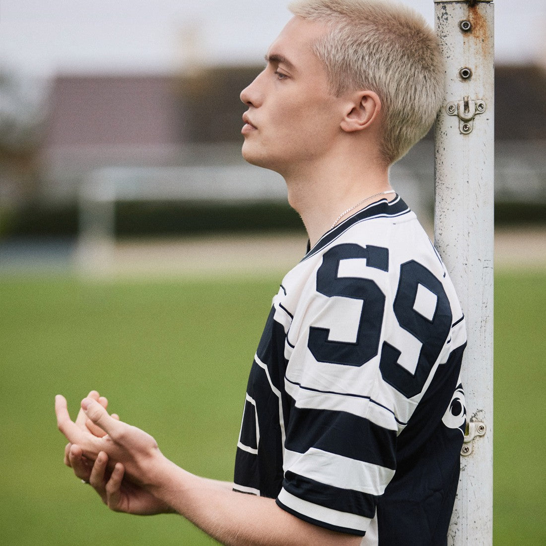 Guinness American Football Jersey in Black & Cream