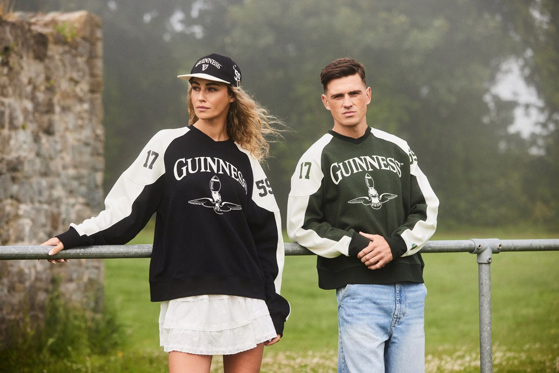 Guinness American Football Toucan Sweatshirt in Bottle Green