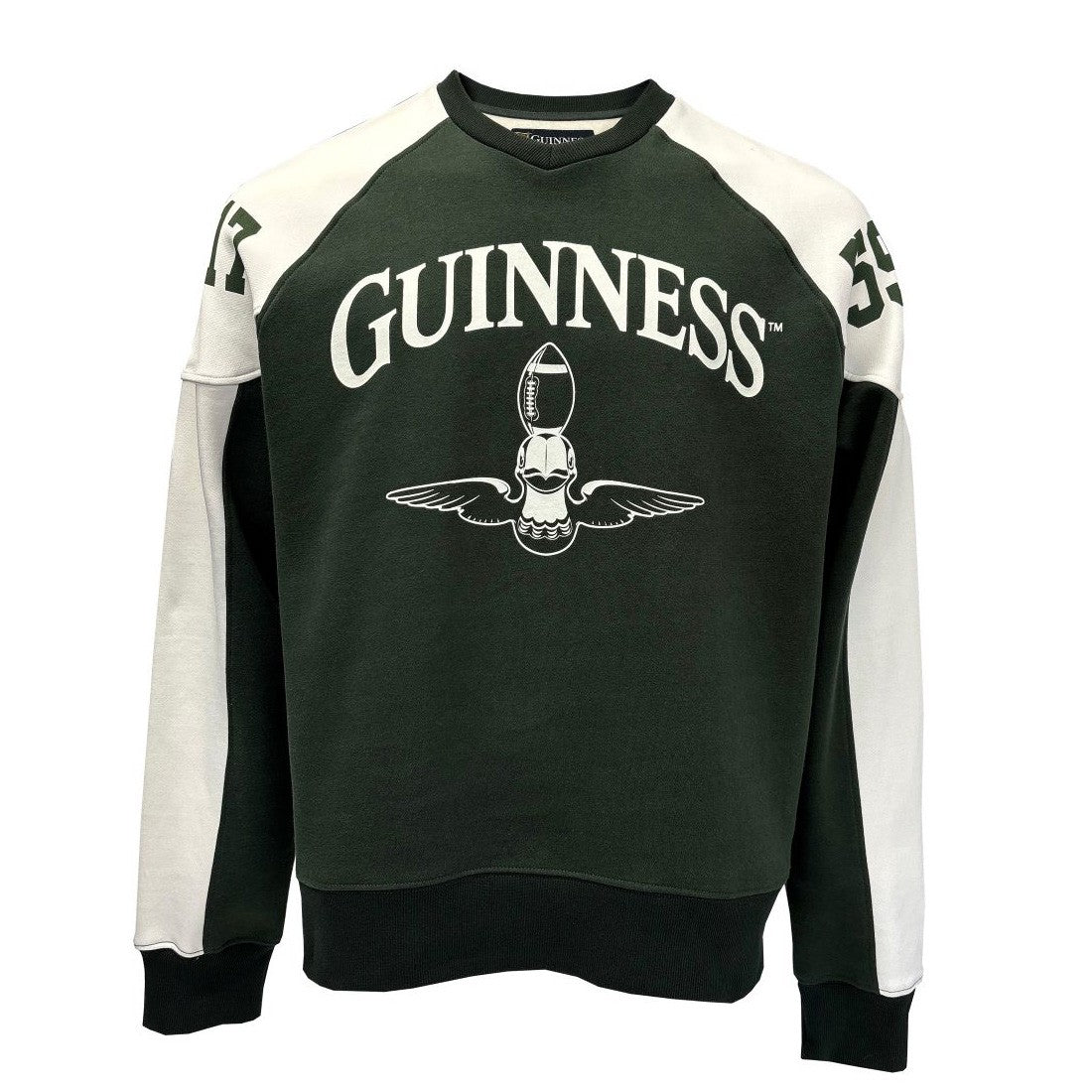Guinness American Football Toucan Sweatshirt in Bottle Green