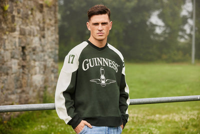 Guinness American Football Toucan Sweatshirt in Bottle Green