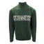 Guinness “Aran Knit” 1/4 Zip Jumper in Moss Green