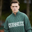 Guinness “Aran Knit” 1/4 Zip Jumper in Moss Green