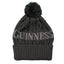 Guinness Aran Knit Bobble Hat in Black