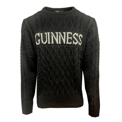 Guinness “Aran Knit” Jumper in Black