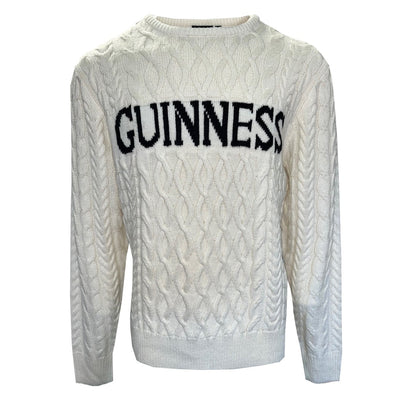 Guinness “Aran Knit” Jumper in White