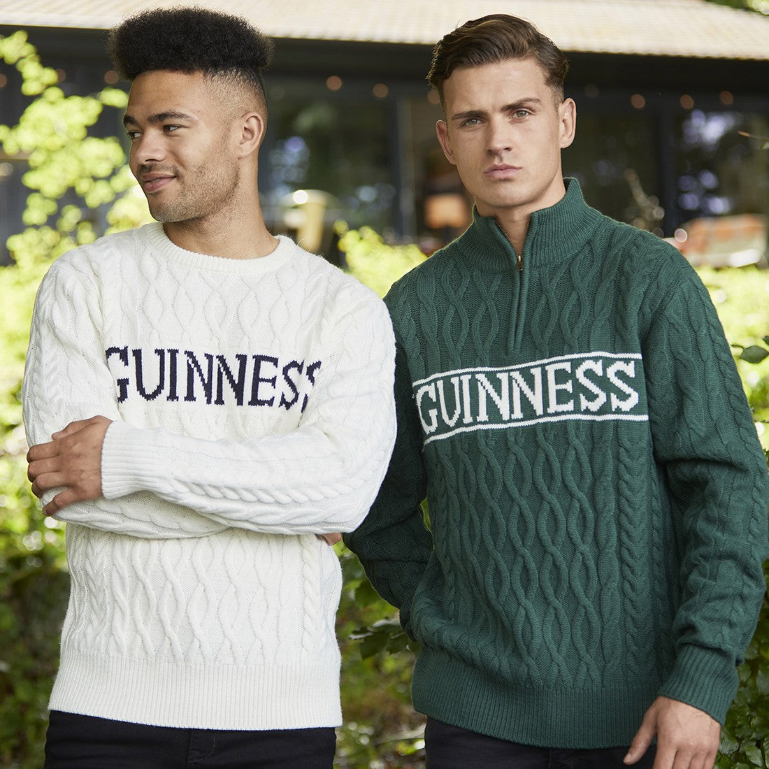 Guinness “Aran Knit” Jumper in White
