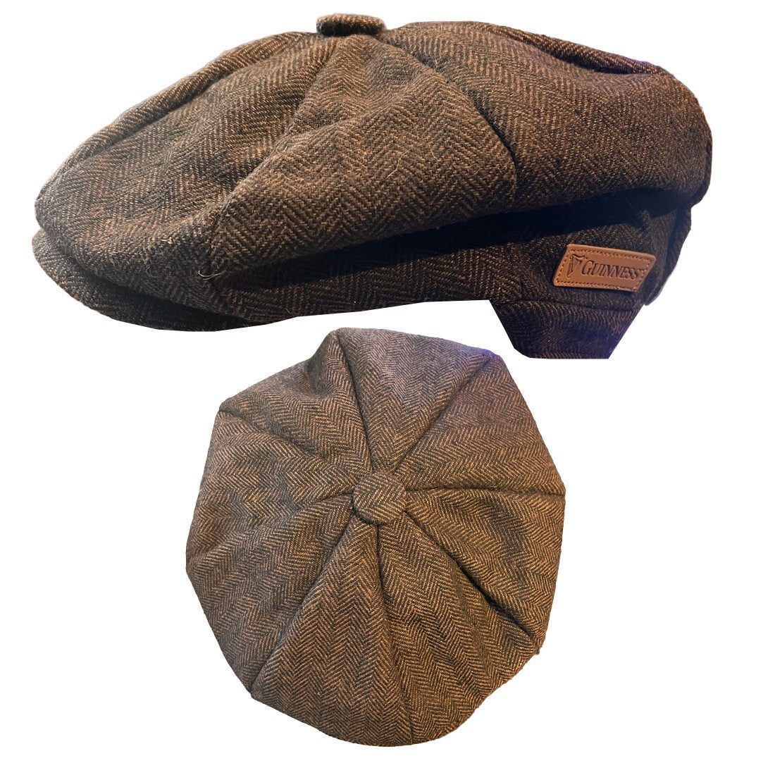Guinness ‘Badge’ Baker Boy Hat in Brown