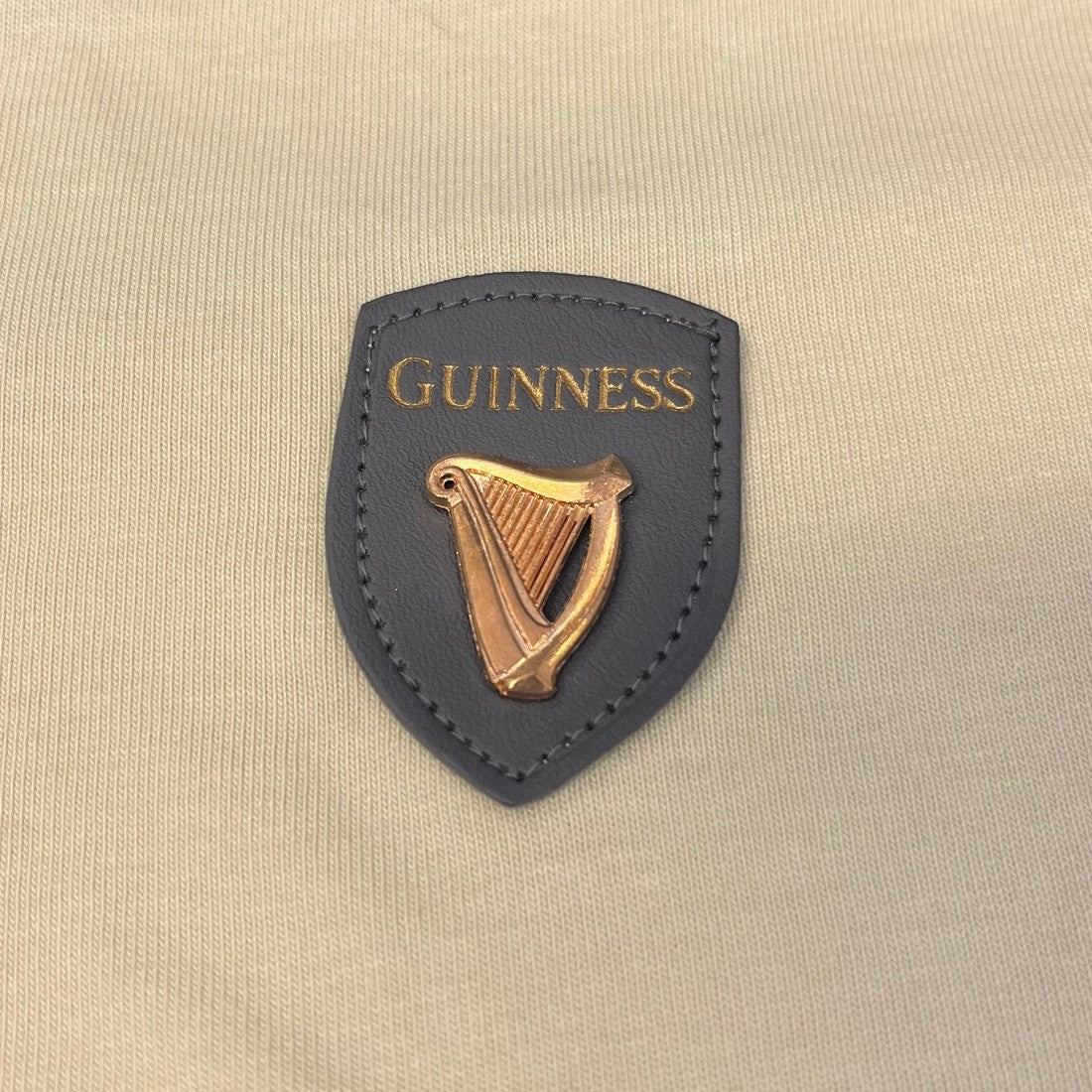 Guinness Black & Cream Long Sleeve Rugby Shirt for Men