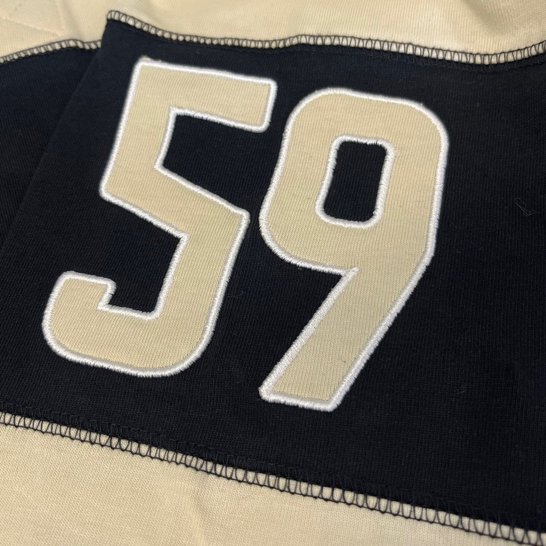 Guinness Black & Cream Long Sleeve Rugby Shirt for Men