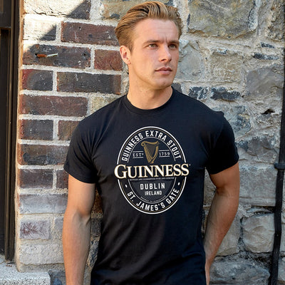 Guinness Black English Label T-Shirt