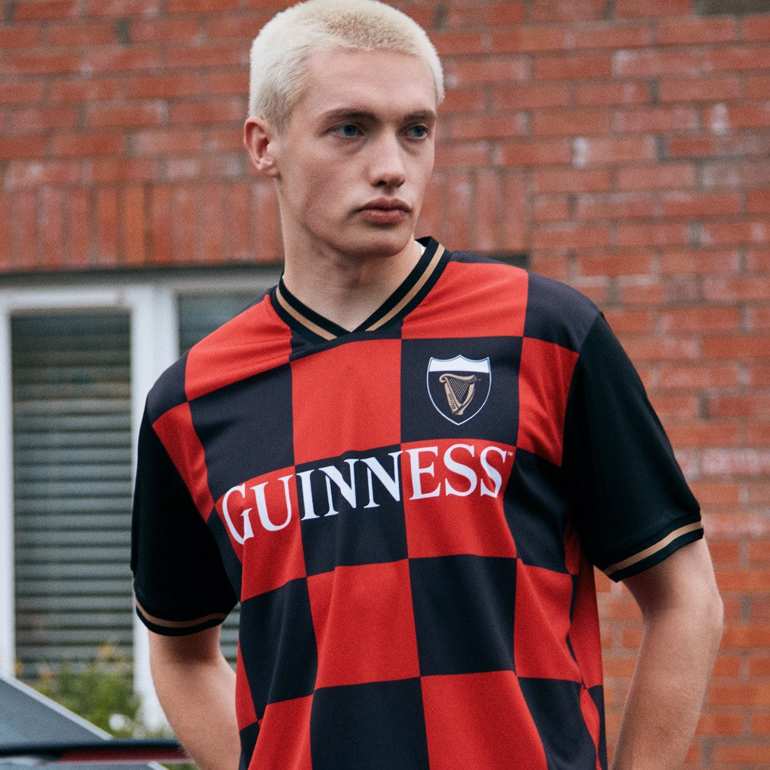 Guinness “Black & Red Check” Performance Top