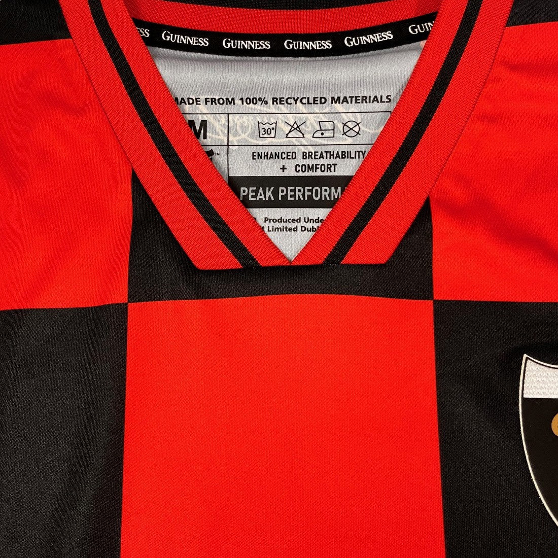 Guinness “Black & Red Check” Performance Top