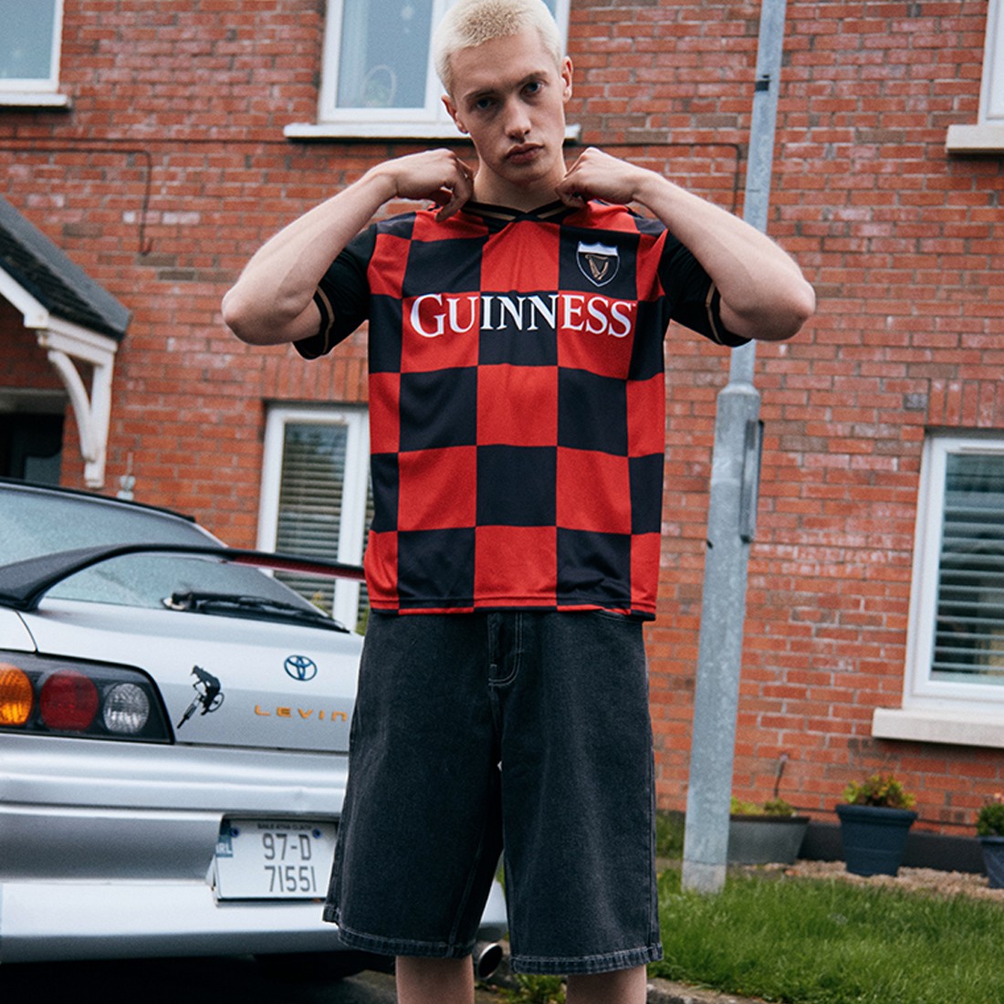 Guinness “Black & Red Check” Performance Top