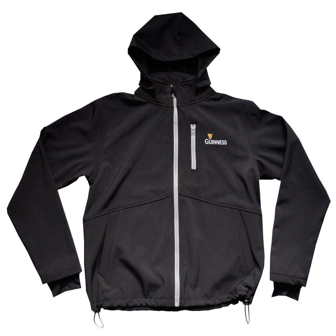 Guinness Black Soft Shell Full Zip Jacket