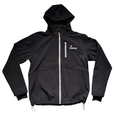 Guinness Black Soft Shell Full Zip Jacket