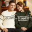 Guinness Bottle Green Crew Neck Cream Stripe Jumper