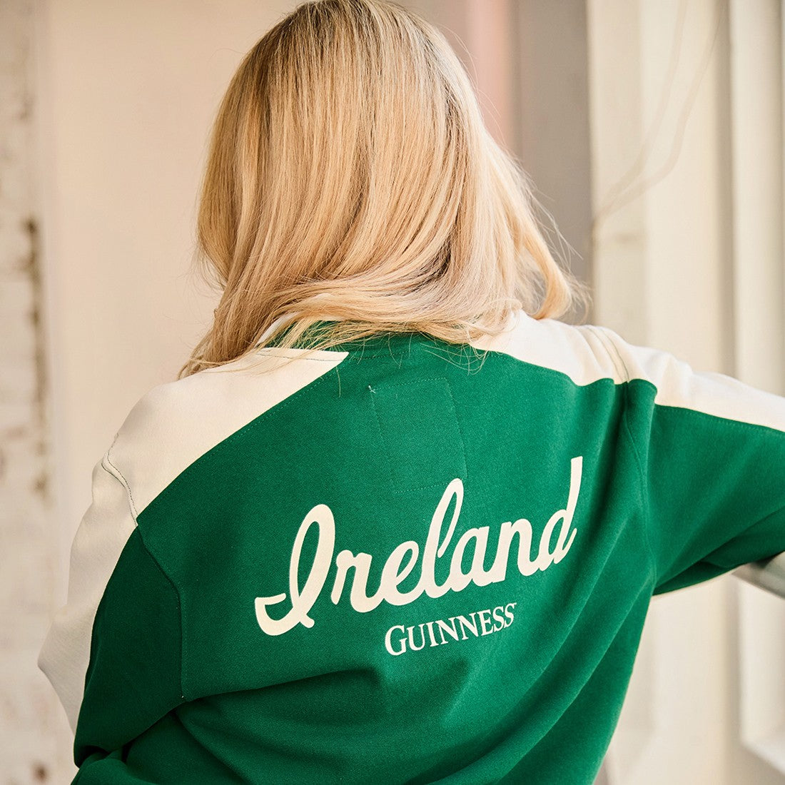 Guinness Bottle Label Sweatshirt in Green