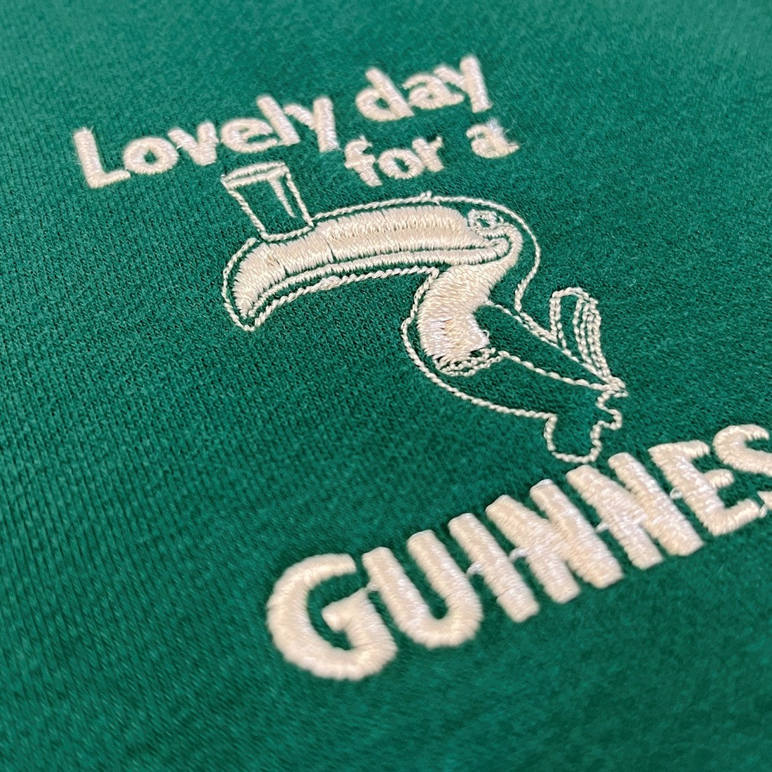 Guinness Bottle Label Sweatshirt in Green