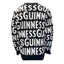 Guinness Chunky Letters Knit Jumper in Black & Cream