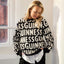 Guinness Chunky Letters Knit Jumper in Black & Cream
