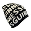 Guinness ‘Chunky Wordmark’ Knit Hat in Black & Cream