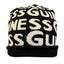 Guinness ‘Chunky Wordmark’ Knit Hat in Black & Cream