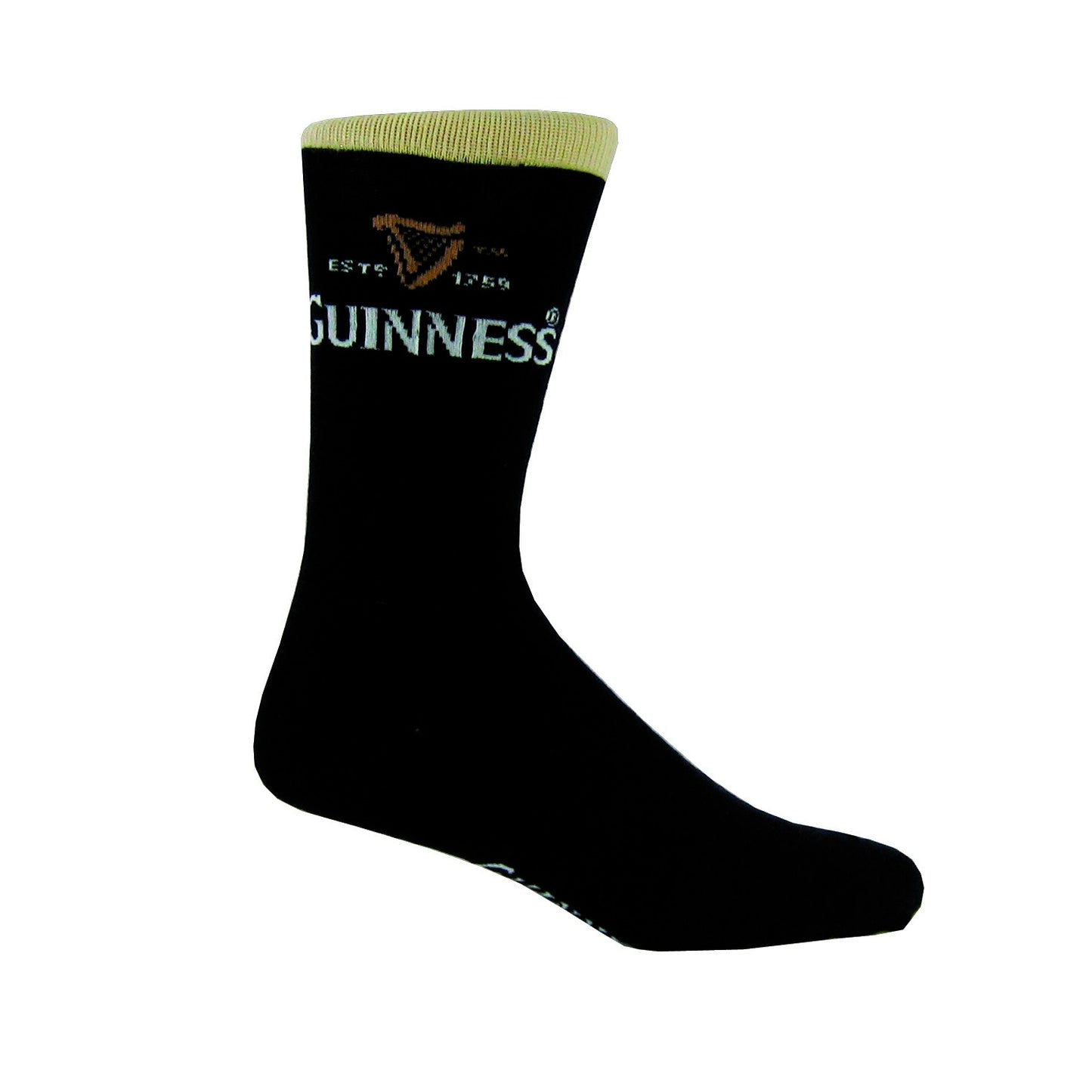 Guinness Compressed Pint Socks in Black & Cream