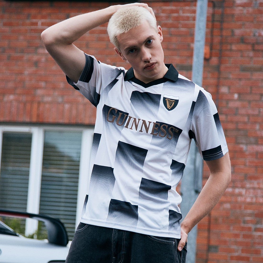 Guinness “Cream & Black Check” Performance Top