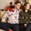 Guinness Festive Harp Knit Jumper in Cream & Burgundy