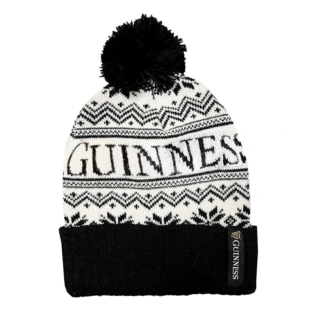 Guinness Festive Hat in Cream & Black