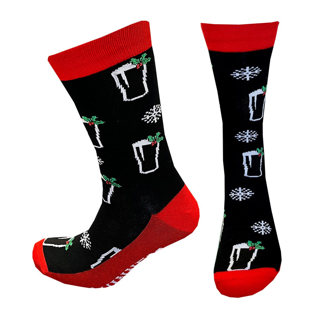 Guinness Festive Pints Xmas Socks in Black & Red