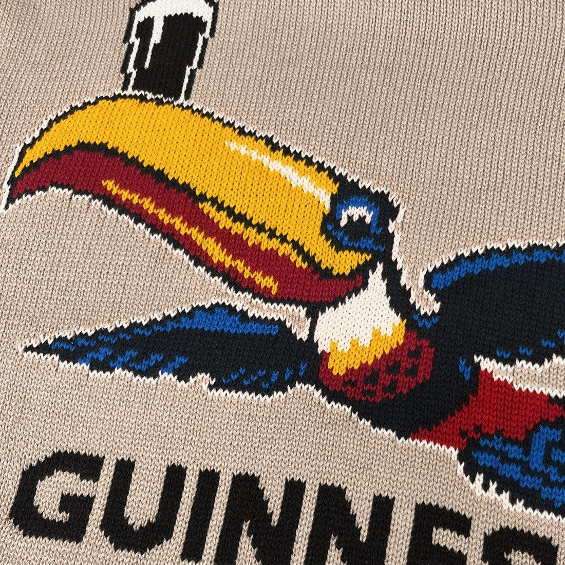 Guinness Flying Toucan Jumper in Stone