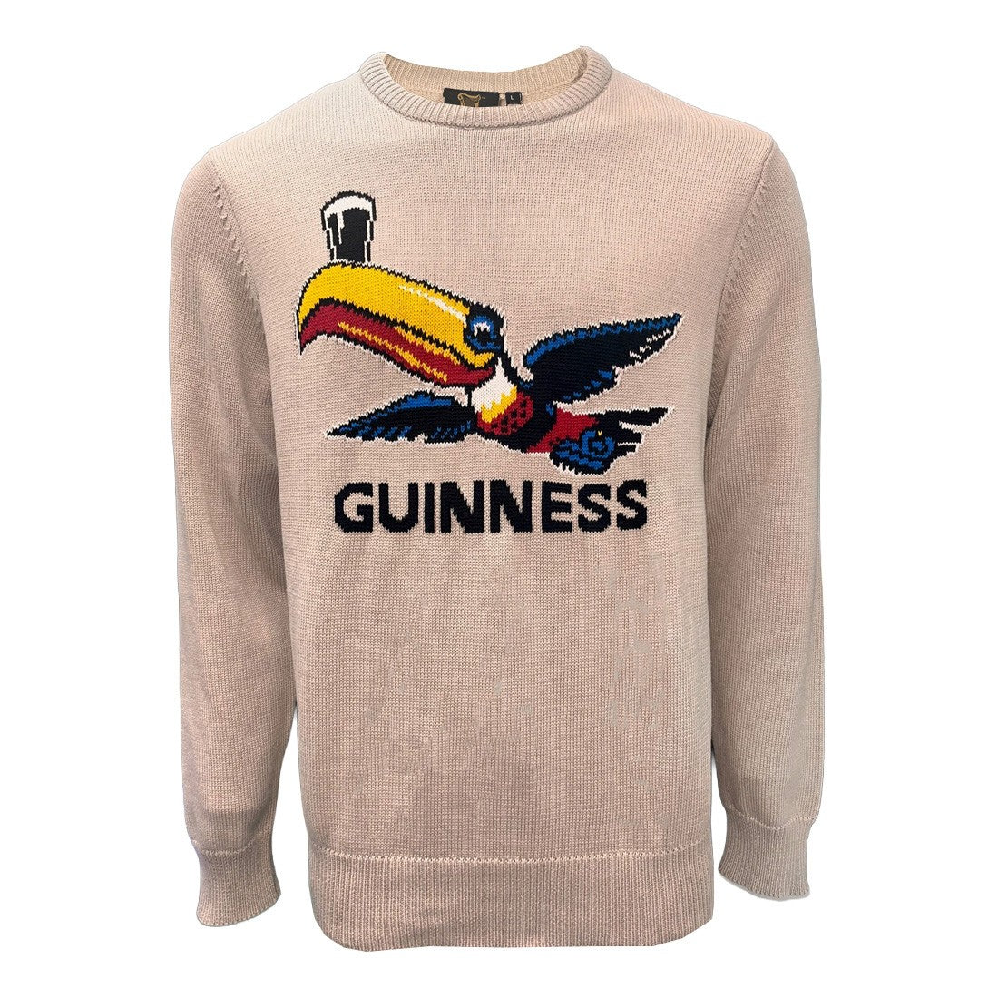 Guinness Flying Toucan Jumper in Stone