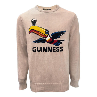 Guinness Flying Toucan Jumper in Stone