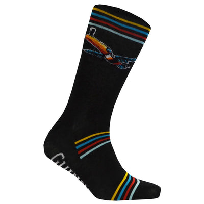 Guinness Flying Toucan Stripe Socks in Black