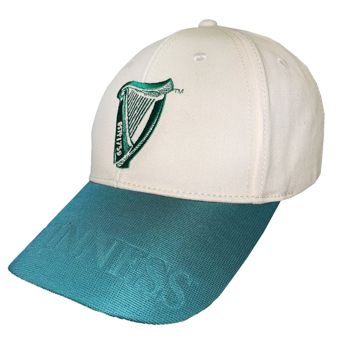 Guinness Harp Baseball Cap in Cream & Spring Green
